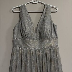 Elegant Gray Evening Gown